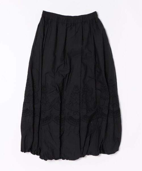 H.A.K(ハク)の「120/2ブロード ケーキ柄レースバルーンスカート(裏地付き)(スカート・レディース・ブラック/ホワイト・FREE)」の3枚目の写真
