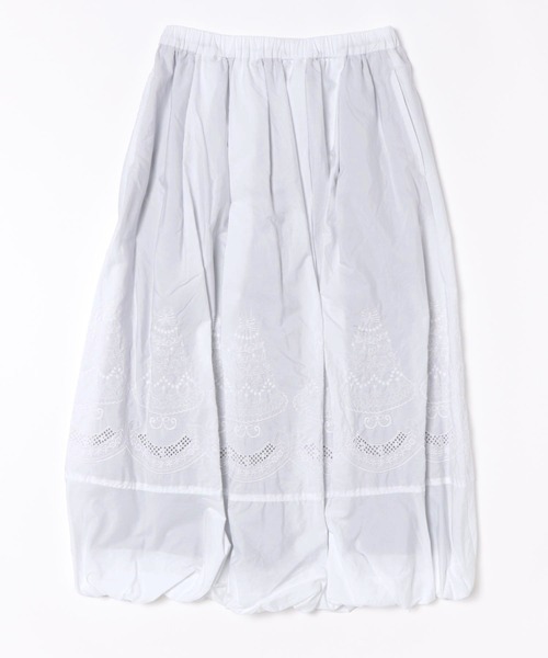 H.A.K(ハク)の「120/2ブロード ケーキ柄レースバルーンスカート(裏地付き)(スカート・レディース・ブラック/ホワイト・FREE)」の4枚目の写真