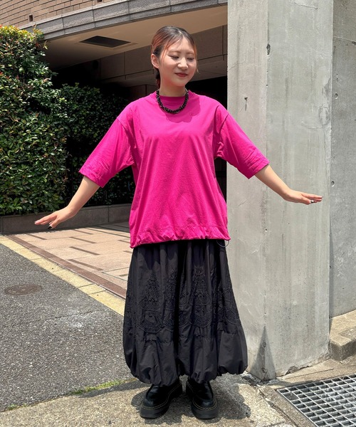 H.A.K(ハク)の「120/2ブロード ケーキ柄レースバルーンスカート(裏地付き)(スカート・レディース・ブラック/ホワイト・FREE)」の17枚目の写真