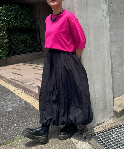 H.A.K(ハク)の「120/2ブロード ケーキ柄レースバルーンスカート(裏地付き)(スカート・レディース・ブラック/ホワイト・FREE)」の15枚目の写真