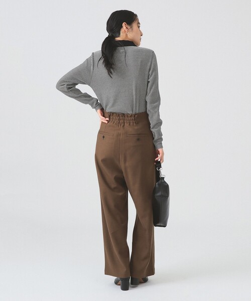 Ray BEAMS(レイビームス)の「Lee / BORDER WAFFLE SHIRTS(Tシャツ/カットソー・レディース・ブラック/ブルー・MEDIUM)」の18枚目の写真