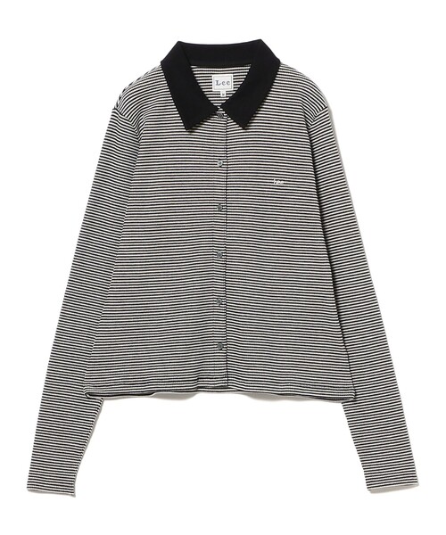 Ray BEAMS(レイビームス)の「Lee / BORDER WAFFLE SHIRTS(Tシャツ/カットソー・レディース・ブラック/ブルー・MEDIUM)」の22枚目の写真