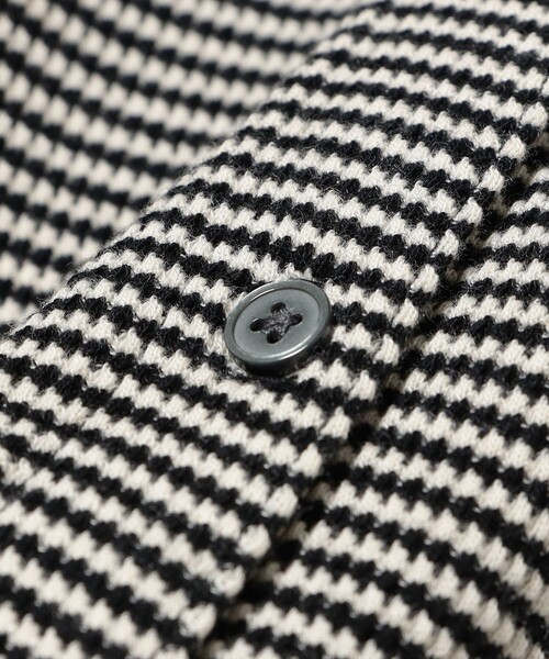 Ray BEAMS(レイビームス)の「Lee / BORDER WAFFLE SHIRTS(Tシャツ/カットソー・レディース・ブラック/ブルー・MEDIUM)」の5枚目の写真