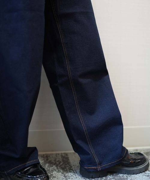 ZOZOMARKET（ゾゾマーケット）の「ZOZOMARKET by aoi - ハイウエストワイドカーブデニム（デニムパンツ・レディース・ネイビー・マルチサイズ）」の11枚目の写真