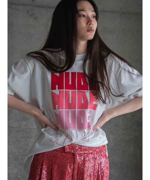 k3&co.(ケイスリーアンドコー)の「PRINT TEE(Tシャツ/カットソー・レディース・ブルー/ブラック/レッド・ONE SIZE)」の3枚目の写真