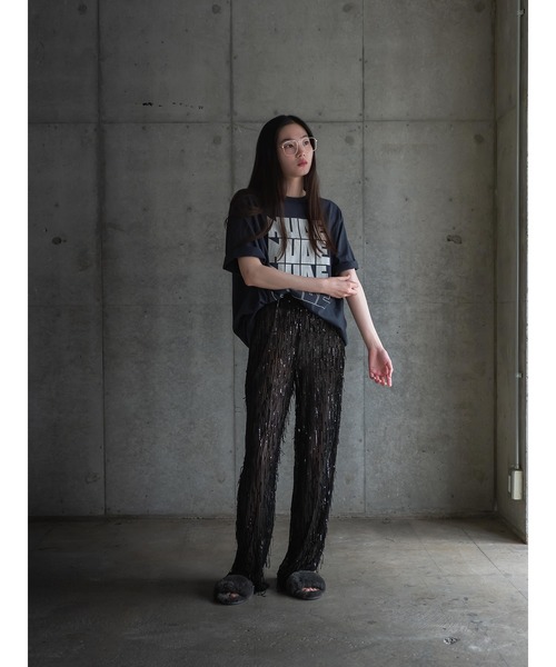 k3&co.(ケイスリーアンドコー)の「PRINT TEE(Tシャツ/カットソー・レディース・ブルー/ブラック/レッド・ONE SIZE)」の6枚目の写真