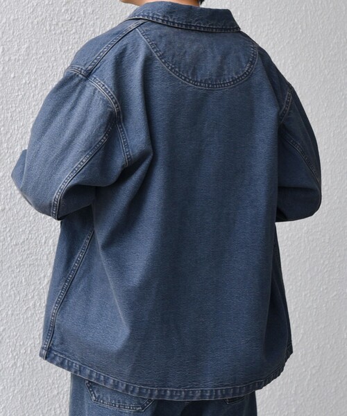 SHIPS any: Cone Denim キャンバス デニム カバーオール (セットアップ