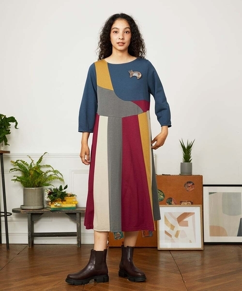 セール】Rompecabezas パッチワークワンピース（ワンピース