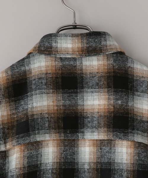 LOWRYS FARM（ローリーズファーム）の「【LFM(U)】シャギーチェックＣＰＯジャケット　 593299（シャツ/ブラウス・メンズ・ブルー/ブラック・MEDIUM/LARGE）」の7枚目の写真