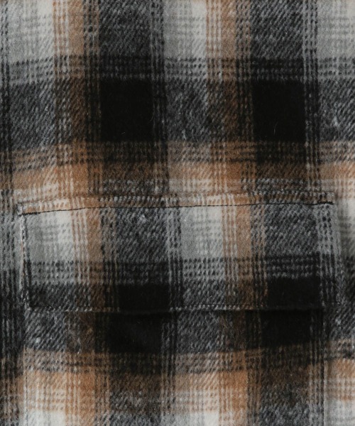 LOWRYS FARM（ローリーズファーム）の「【LFM(U)】シャギーチェックＣＰＯジャケット　 593299（シャツ/ブラウス・メンズ・ブルー/ブラック・MEDIUM/LARGE）」の8枚目の写真