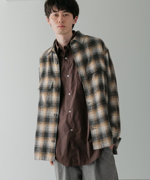 LOWRYS FARM（ローリーズファーム）の「【LFM(U)】シャギーチェックＣＰＯジャケット　 593299（シャツ/ブラウス・メンズ・ブルー/ブラック・MEDIUM/LARGE）」の19枚目の写真