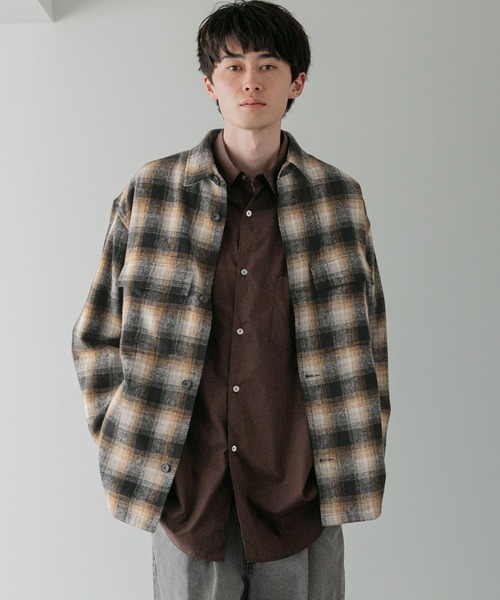 LOWRYS FARM（ローリーズファーム）の「【LFM(U)】シャギーチェックＣＰＯジャケット　 593299（シャツ/ブラウス・メンズ・ブルー/ブラック・MEDIUM/LARGE）」の20枚目の写真