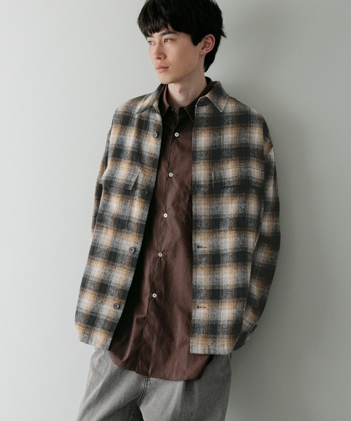 LOWRYS FARM（ローリーズファーム）の「【LFM(U)】シャギーチェックＣＰＯジャケット　 593299（シャツ/ブラウス・メンズ・ブルー/ブラック・MEDIUM/LARGE）」の22枚目の写真