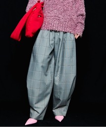 Maison Specialメゾンスペシャル　チェックパンツ 38 ピンク MAISON SPECIAL パンツ Plaid Pattern Easy Pants/チェック