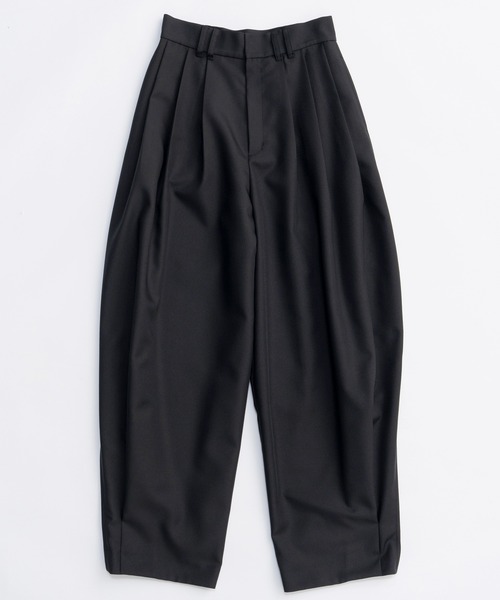 MAISON SPECIAL(メゾンスペシャル)の「Tuck Balloon Volume Pants/タックバルーンボリュームパンツ(スラックス・レディース・ブラウン/ブラック/グレー・38/36)」の11枚目の写真