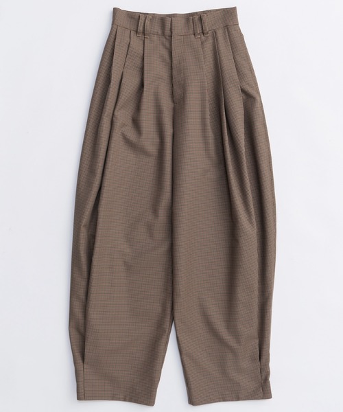 MAISON SPECIAL(メゾンスペシャル)の「Tuck Balloon Volume Pants/タックバルーンボリュームパンツ(スラックス・レディース・ブラウン/ブラック/グレー・38/36)」の12枚目の写真