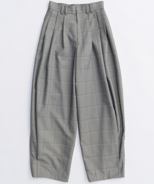 MAISON SPECIAL(メゾンスペシャル)の「Tuck Balloon Volume Pants/タックバルーンボリュームパンツ(スラックス・レディース・ブラウン/ブラック/グレー・38/36)」の13枚目の写真