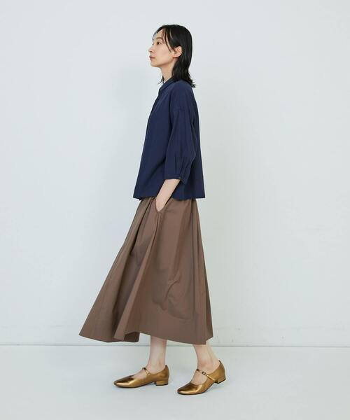 ADIEU TRISTESSE（アデュートリステス）の「コットンリネンスモールカラーシャツ（シャツ/ブラウス・レディース・ネイビー/レッド・38）」の13枚目の写真