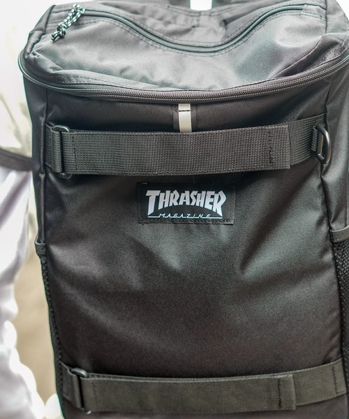 THRASHER（スラッシャー）の「【THRASHER/スラッシャー】BackPack　Box Kids 20L  撥水加工　リフレクター　スクエアデザイン バックパック（バックパック/リュック・メンズ・ブラック/ブラック系その他/ブラック×ホワイト・FREE）」の8枚目の写真
