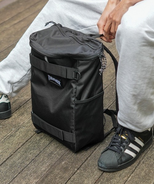 THRASHER（スラッシャー）の「【THRASHER/スラッシャー】BackPack　Box Kids 20L  撥水加工　リフレクター　スクエアデザイン バックパック（バックパック/リュック・メンズ・ブラック/ブラック系その他/ブラック×ホワイト・FREE）」の19枚目の写真