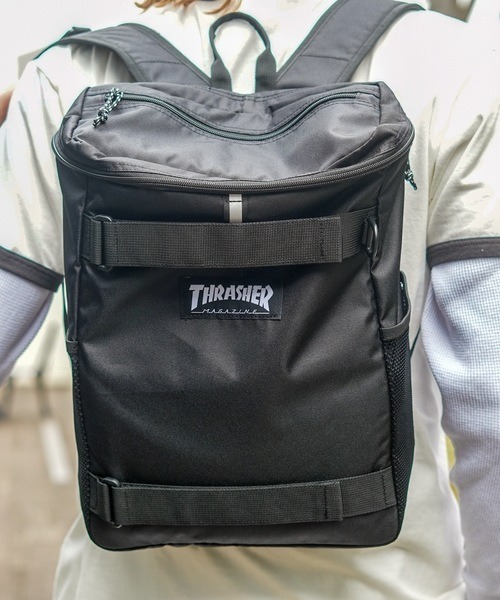 THRASHER（スラッシャー）の「【THRASHER/スラッシャー】BackPack　Box Kids 20L  撥水加工　リフレクター　スクエアデザイン バックパック（バックパック/リュック・メンズ・ブラック/ブラック系その他/ブラック×ホワイト・FREE）」の16枚目の写真