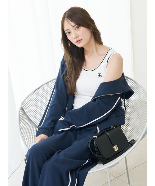 snidel UVカットフーディパーカー セットアップ ネイビー セール】【WEB限定カラーあり】UVカットフーディパーカー（パーカー