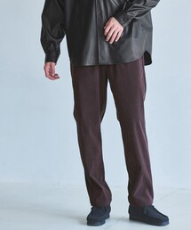 極美品【グリーンレーベルリラクシング】REDA生地　ノーカラー　ブラウン　パンツ GLM152_a.jpg