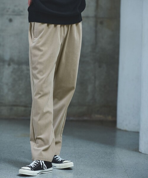 green label relaxing(グリーンレーベルリラクシング)の「コーデュロイ PLAY-PANTS イージーパンツ W2 -ストレッチ-(その他パンツ・メンズ・ブラック/ダークブラウン/ベージュ・S/M/L/XL)」の3枚目の写真