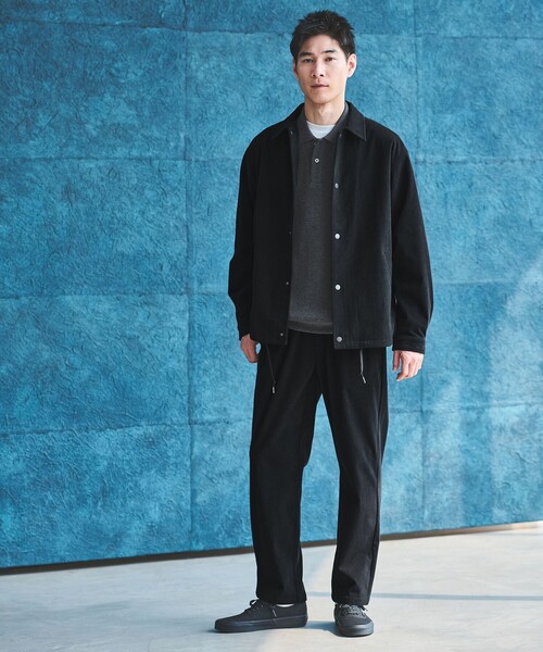 green label relaxing(グリーンレーベルリラクシング)の「コーデュロイ PLAY-PANTS イージーパンツ W2 -ストレッチ-(その他パンツ・メンズ・ブラック/ダークブラウン/ベージュ・S/M/L/XL)」の6枚目の写真
