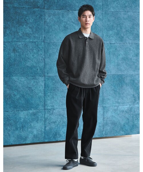 green label relaxing(グリーンレーベルリラクシング)の「コーデュロイ PLAY-PANTS イージーパンツ W2 -ストレッチ-(その他パンツ・メンズ・ブラック/ダークブラウン/ベージュ・S/M/L/XL)」の7枚目の写真