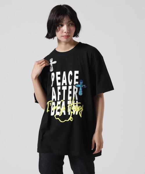 STUD MUFFIN（スタッドマフィン）の「STUD MUFFIN/スタッドマフィン/PEACE AFTER DEATH SS TEE（Tシャツ/カットソー・メンズ・ホワイト/ブラック・2/3/4）」の2枚目の写真