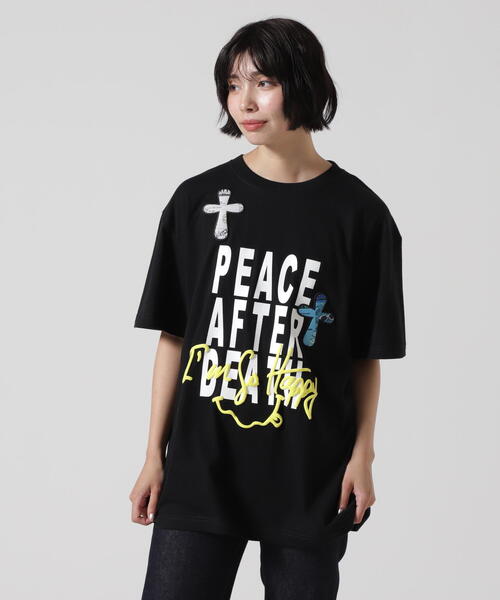 STUD MUFFIN（スタッドマフィン）の「STUD MUFFIN/スタッドマフィン/PEACE AFTER DEATH SS TEE（Tシャツ/カットソー・メンズ・ホワイト/ブラック・2/3/4）」の3枚目の写真