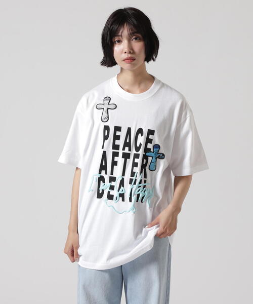 STUD MUFFIN（スタッドマフィン）の「STUD MUFFIN/スタッドマフィン/PEACE AFTER DEATH SS TEE（Tシャツ/カットソー・メンズ・ホワイト/ブラック・2/3/4）」の8枚目の写真
