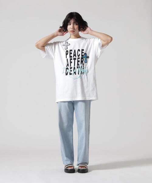 STUD MUFFIN（スタッドマフィン）の「STUD MUFFIN/スタッドマフィン/PEACE AFTER DEATH SS TEE（Tシャツ/カットソー・メンズ・ホワイト/ブラック・2/3/4）」の9枚目の写真
