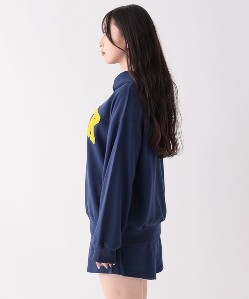 repipi armario（レピピ アルマリオ）の「ワッペンフーディセットアップ（セットアップ・キッズ・オートミール/ネイビー/グレー・SMALL/MEDIUM/LARGE）」の15枚目の写真