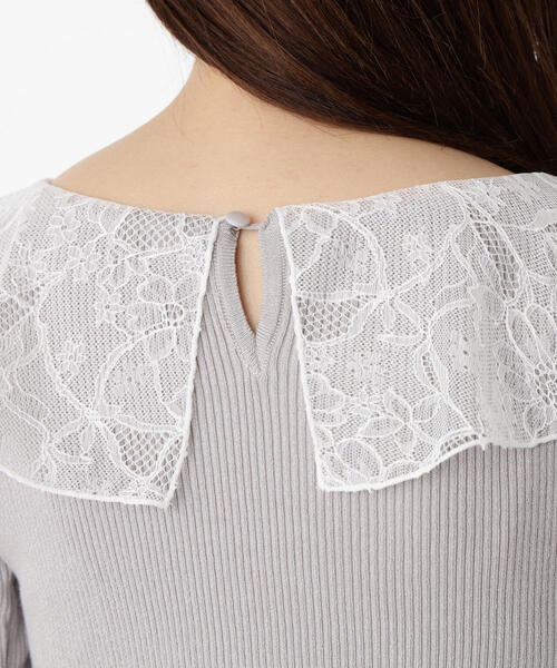 PROPORTION BODY DRESSING（プロポーションボディドレッシング）の「レースフリルニット / 1215270914（ニット/セーター・レディース・ホワイト/ブラック/グレー・FREE）」の19枚目の写真