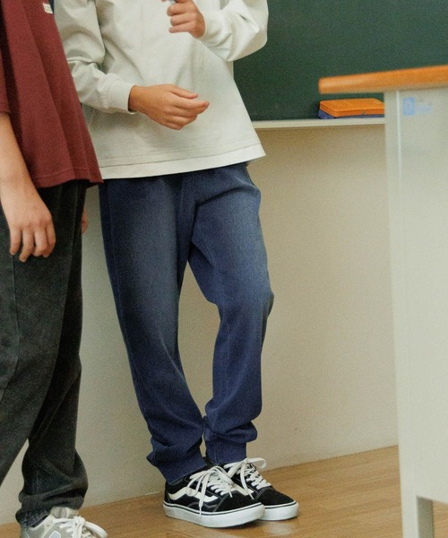 GLOBAL WORK(グローバルワーク)の「スゴラクストレッチデニムリブパンツ/575623(デニムパンツ・キッズ・ブラック/ブルー・130cm/140cm/150cm/160cm)」の5枚目の写真