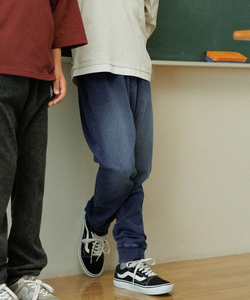 GLOBAL WORK(グローバルワーク)の「スゴラクストレッチデニムリブパンツ/575623(デニムパンツ・キッズ・ブラック/ブルー・130cm/140cm/150cm/160cm)」の6枚目の写真