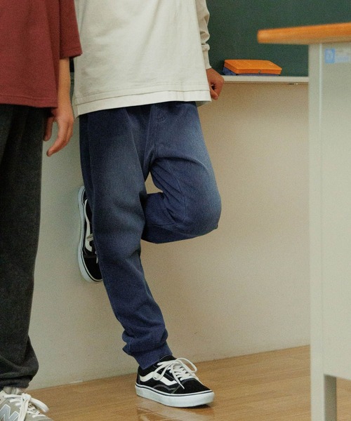 GLOBAL WORK(グローバルワーク)の「スゴラクストレッチデニムリブパンツ/575623(デニムパンツ・キッズ・ブラック/ブルー・130cm/140cm/150cm/160cm)」の7枚目の写真