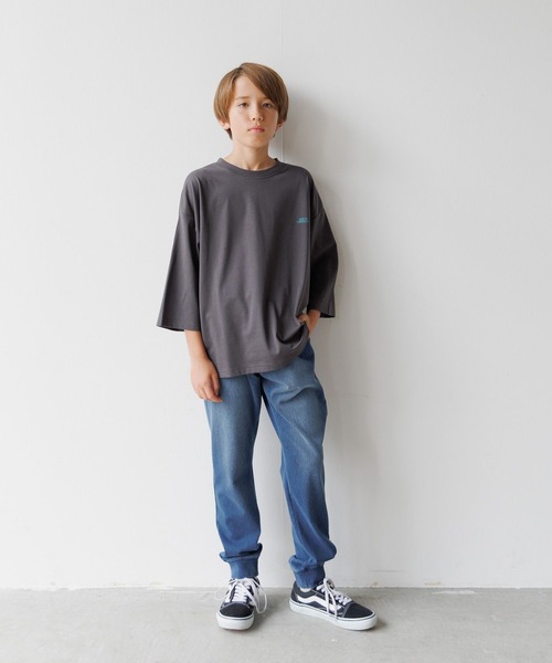 GLOBAL WORK(グローバルワーク)の「スゴラクストレッチデニムリブパンツ/575623(デニムパンツ・キッズ・ブラック/ブルー・130cm/140cm/150cm/160cm)」の8枚目の写真