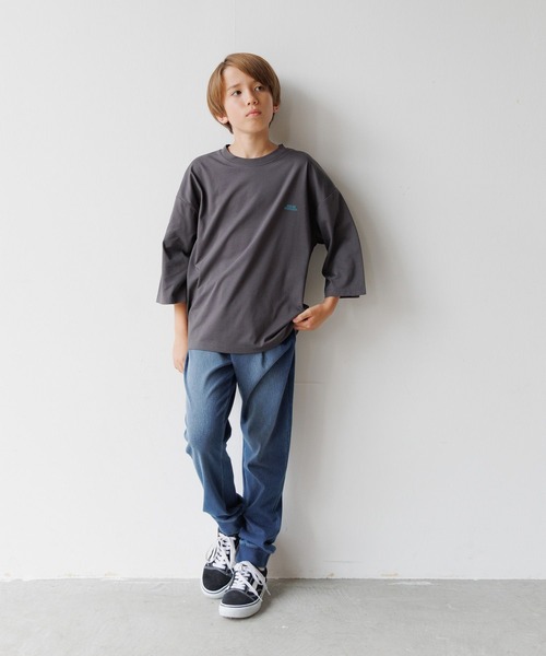 GLOBAL WORK(グローバルワーク)の「スゴラクストレッチデニムリブパンツ/575623(デニムパンツ・キッズ・ブラック/ブルー・130cm/140cm/150cm/160cm)」の9枚目の写真