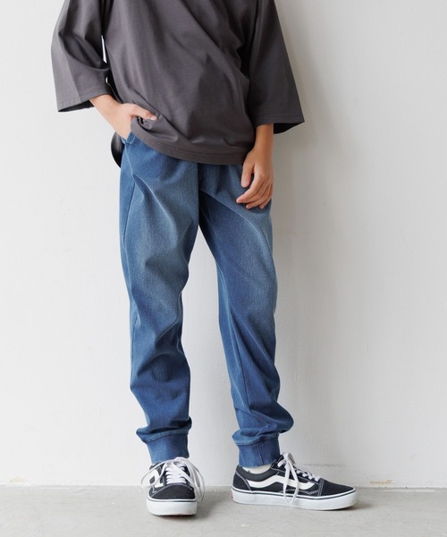 GLOBAL WORK(グローバルワーク)の「スゴラクストレッチデニムリブパンツ/575623(デニムパンツ・キッズ・ブラック/ブルー・130cm/140cm/150cm/160cm)」の12枚目の写真