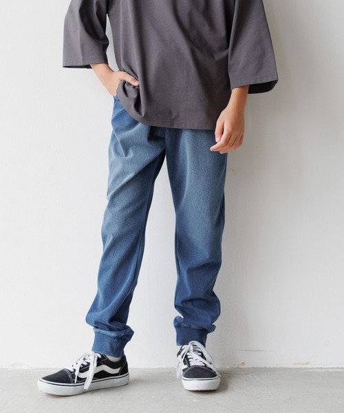 GLOBAL WORK(グローバルワーク)の「スゴラクストレッチデニムリブパンツ/575623(デニムパンツ・キッズ・ブラック/ブルー・130cm/140cm/150cm/160cm)」の13枚目の写真