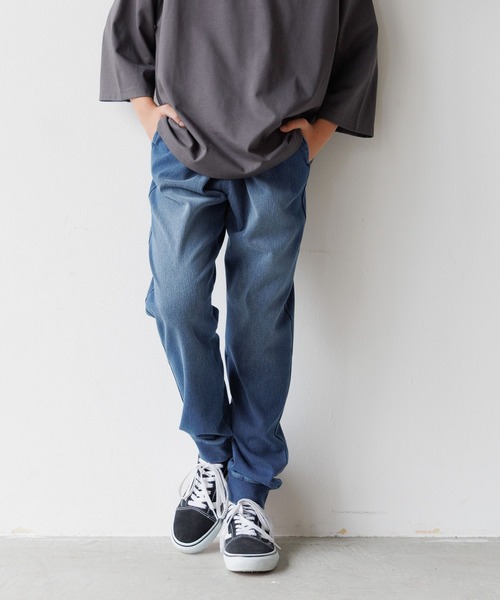 GLOBAL WORK(グローバルワーク)の「スゴラクストレッチデニムリブパンツ/575623(デニムパンツ・キッズ・ブラック/ブルー・130cm/140cm/150cm/160cm)」の14枚目の写真