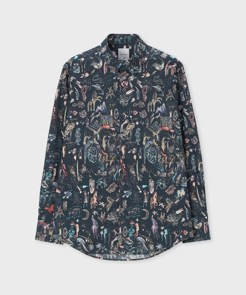 セール！名作！paul smithの高級シャツ Little Beasts” エンブロイダード シャツ
