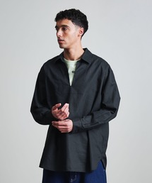 info. BEAUTY&YOUTH（インフォビューティアンドユース）の「【マルチサイズ】 コットン 麻 ミックス スキッパ― シャツ（シャツ/ブラウス）」