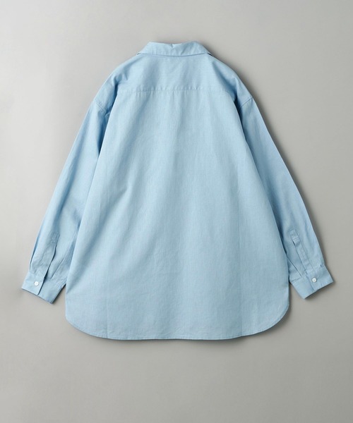 info. BEAUTY&YOUTH(インフォビューティアンドユース)の「【マルチサイズ】 コットン 麻 ミックス スキッパ― シャツ(シャツ/ブラウス・メンズ・ピンク/シャーベット/ライトブルー/モカ/ブラック/ネイビー/ホワイト・マルチサイズ)」の21枚目の写真