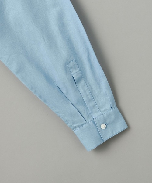 info. BEAUTY&YOUTH(インフォビューティアンドユース)の「【マルチサイズ】 コットン 麻 ミックス スキッパ― シャツ(シャツ/ブラウス・メンズ・ピンク/シャーベット/ライトブルー/モカ/ブラック/ネイビー/ホワイト・マルチサイズ)」の22枚目の写真