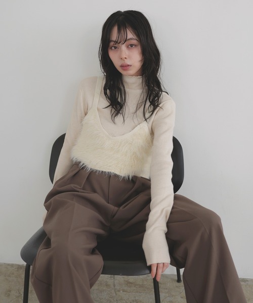 フェザーキャミビスチェ（キャミソール）｜LIAN（リアン）の