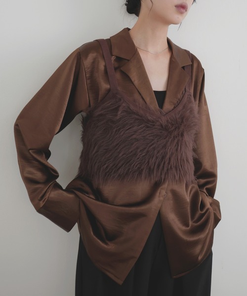 フェザーキャミビスチェ（キャミソール）｜LIAN（リアン）の